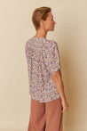 Indi & Cold shirt Indi & Cold Watercolour Flower Shirt | Dalston clothing