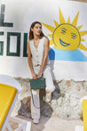 Indi & Cold top Indi & Cold Pinstripe Twill Vest Crudo | Dalston clothing