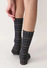 Intimissima Intimissima SOR August 2025 Tartan / one size Oroblu Texture Socks Tartan | Dalston clothing