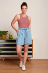 King Louie shorts King Louie Marnie Shorts Festa Light Denim | Dalston clothing