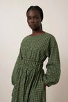 Kowtow dress Kowtow Aspen Dress Forest Grid | Dalston clothing