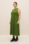 Kowtow dress Kowtow Heavy Tank Swing Dress Garden Green | Dalston Clothing