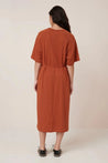 Kowtow dress Kowtow Raglan Tee Dress Clay Red | Dalston clothing