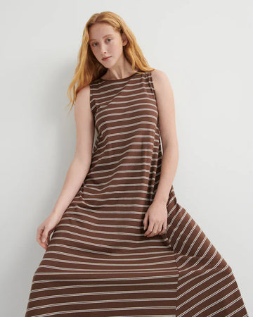 Kowtow Tank Swing Dress Brown Stripe – Dalston