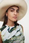 Kowtow Hat Kowtow Parasol Hat Greige Denim | Dalston clothing