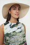 Kowtow Hat Kowtow Parasol Hat Greige Denim | Dalston clothing