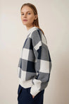 Kowtow Knitwear Kowtow Otti Jumper Navy Check | Dalston clothing