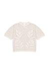 Kowtow Knitwear Kowtow Rosa Tee Oat Melange | Dalston clothing