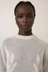 Kowtow Knitwear Kowtow Rosa Tee Oat Melange | Dalston clothing