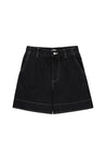 Kowtow Outline Shorts Black Denim | Dalston clothing