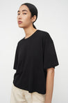 Kowtow top Kowtow Light Boxy Tee Black | Dalston clothing