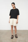 Kowtow top Kowtow Light Boxy Tee Black | Dalston clothing