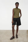 Kowtow top Kowtow Light Singlet Top Moss | Dalston clothing