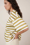 Kowtow top Kowtow Oversized Boxy Tee Brushstoke Stripe | Dalston clothing