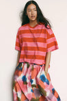 Kowtow top Kowtow Oversized Boxy Tee Painted Stripe
