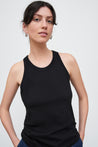 Kowtow top Kowtow Racer Back Singlet Black | Dalston clothing