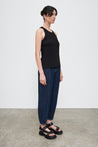 Kowtow top Kowtow Racer Back Singlet Black | Dalston clothing