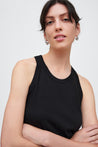 Kowtow top Kowtow Racer Back Singlet Black | Dalston clothing