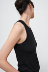 Kowtow top Kowtow Racer Back Singlet Black | Dalston clothing
