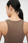 Kowtow top Kowtow Racer Back Singlet Taupe  | Dalston clothing