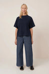 Kowtow top Kowtow Raglan Tee Navy | Dalston clothing
