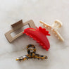 Lekkie hair accessory Lekkie Elodie Red Scallop Claw | Dalston clothing