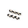 Lekkie hair accessory Lekkie Kitty Slides Black White Check 2 Pack