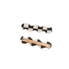 Lekkie hair accessory Lekkie Kitty Slides Black White Check 2 Pack