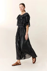 Leon & Harper dress Leon & Harper Raeya Dress Black Silver Stripe