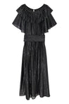 Leon & Harper dress Leon & Harper Raeya Dress Black Silver Stripe