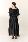 Leon & Harper dress Leon & Harper Raeya Dress Black Silver Stripe