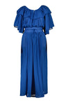 Leon & Harper dress Leon & Harper Raeya Plain Dress Blue | Dalston clothing