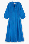 Leon & Harper dress Leon & Harper Roudy Plain Dress Ocean  |  Dalston clothing