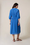 Leon & Harper dress Leon & Harper Roudy Plain Dress Ocean  |  Dalston clothing