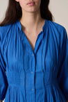 Leon & Harper dress Leon & Harper Roudy Plain Dress Ocean  |  Dalston clothing