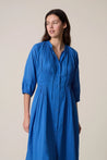 Leon & Harper dress Leon & Harper Roudy Plain Dress Ocean |  Dalston clothing