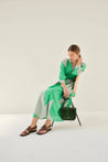 Leon & Harper dress Leon & Harper Runa Patch Dress Green | Dalston clothing