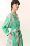 Leon & Harper dress Leon & Harper Runa Patch Dress Green | Dalston clothing