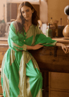Leon & Harper dress Leon & Harper Runa Patch Dress Green