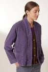 Leon & Harper Verti Plain Jacket Purple Dalston clothing