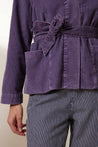 Leon & Harper Verti Plain Jacket Purple Dalston clothing