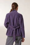 Leon & Harper Verti Plain Jacket Purple Dalston clothing