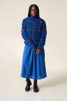 Leon & Harper Knitwear Leon & Harper Melodie Stripe Sweater Blue