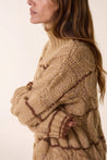 Leon & Harper Knitwear Leon & Harper Melodie Stripe Sweater Ecru