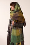 Leon & Harper Scarf green Leon & Harper Elton Check3 Scarf Green