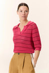 Leon & Harper top Leon & Harper Make Polo Rose | Dalston clothing
