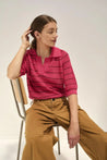Leon & Harper top Leon & Harper Make Polo Rose | Dalston clothing