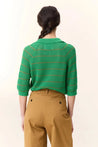 Leon & Harper top Leon & Harper Make Polo Vert | Dalston clothing