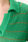Leon & Harper top Leon & Harper Make Polo Vert | Dalston clothing
