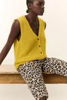 Leon & Harper top Leon & Harper MWP1 Plain Yellow Vest